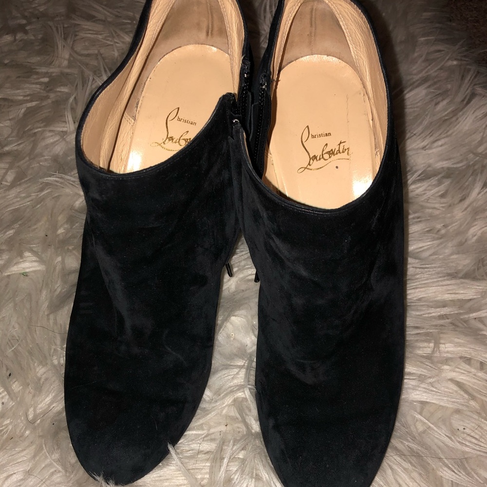 Christian Louboutin Suede Ankle Boots